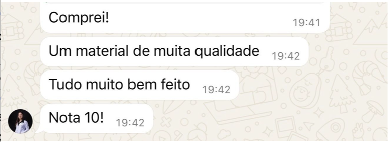 Depoimento de aluna 1